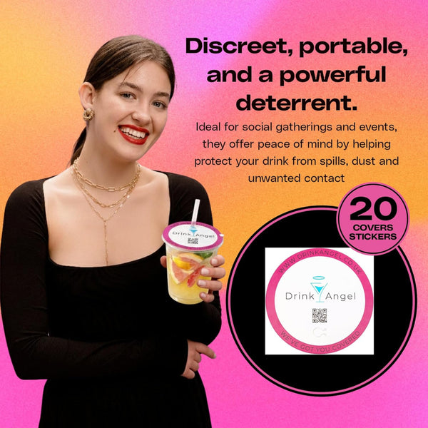 Pack of 20 Drink Covers Stickers