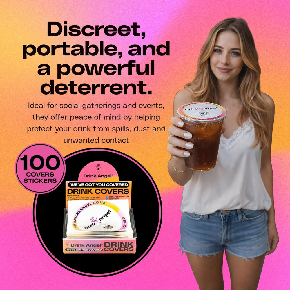 Box of 100 Drink Cover stickers
