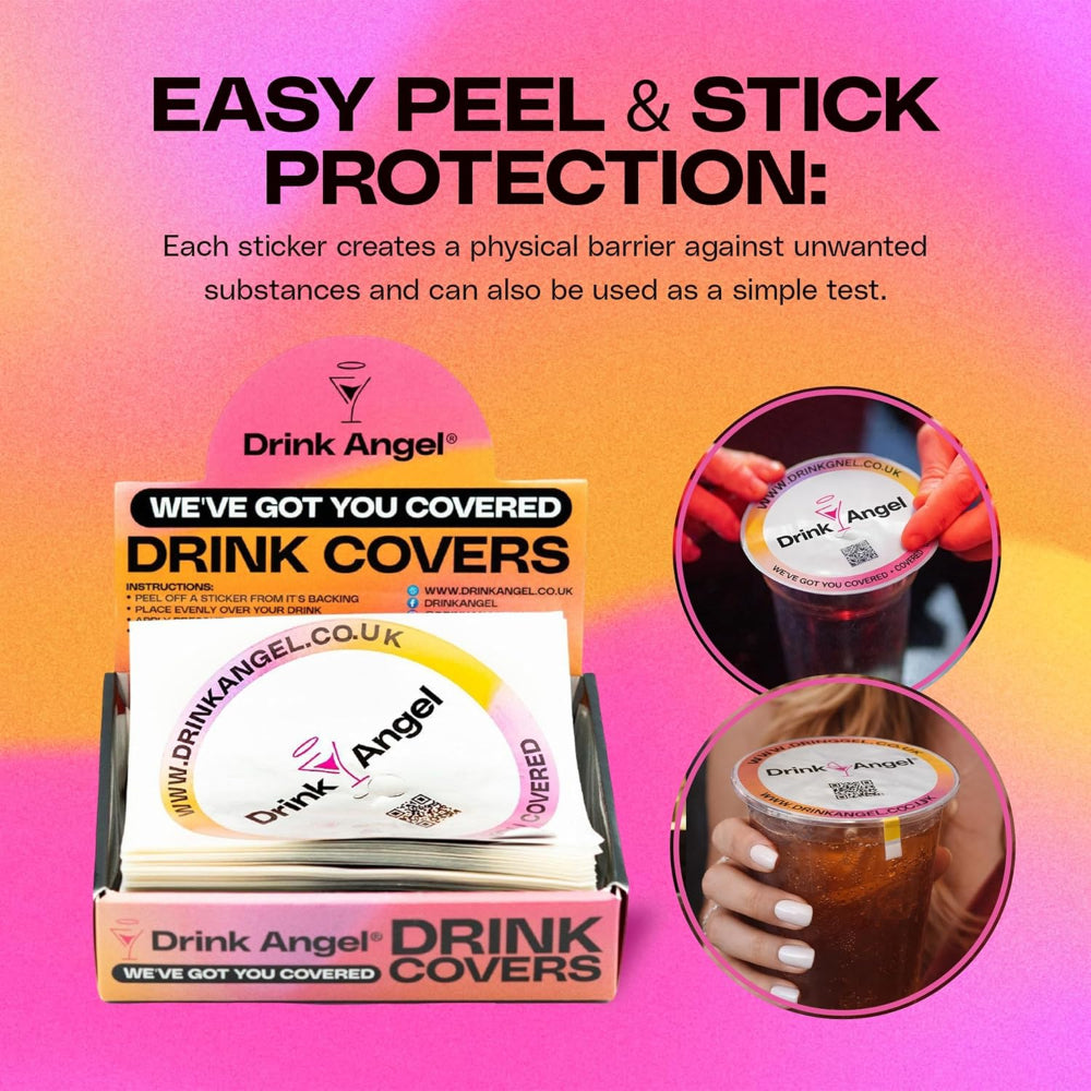 Box of 100 Drink Cover stickers
