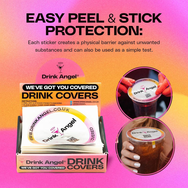 Box of 100 Drink Cover stickers